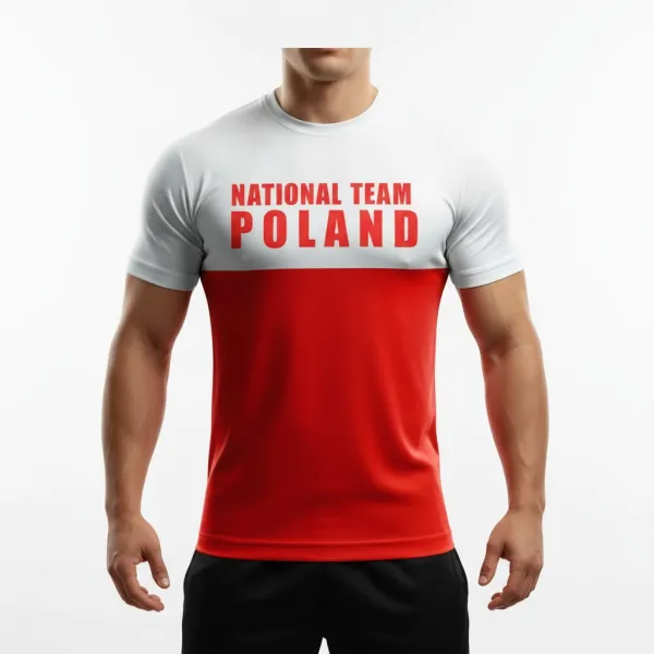 Koszulka Polska „National Team Poland” – Czerwono-Biała Koszulka Reprezentacji