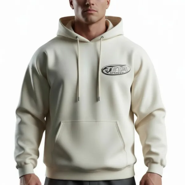 Męska bluza kangurka z kapturem – 3 grubości dresówki, z kieszenią lub bez, TETA SPORTS