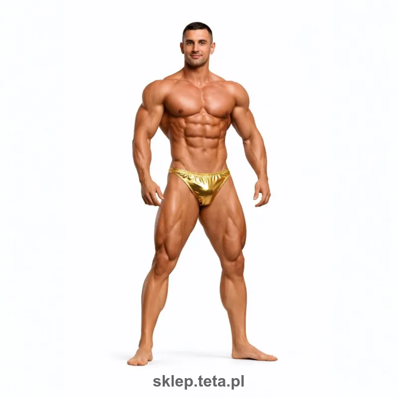 Metallic Bodybuilding Posing Trunks - Klassische Wettkampf-Posinghose - IFBB Steg-Optionen - Maßanfertigung - Teta Sports