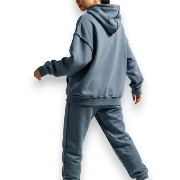 Bluza damska oversize z surowymi szwami – TETA SPORTS (3 grubości bawełny)