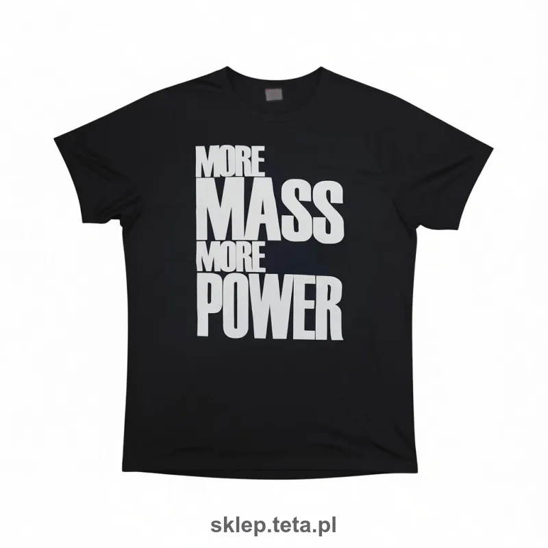 Koszulka MORE MASS MORE POWER – czarna