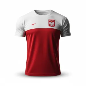 Koszulka Polska „National Team Poland” – Czerwono-Biała Koszulka Reprezentacji - 3