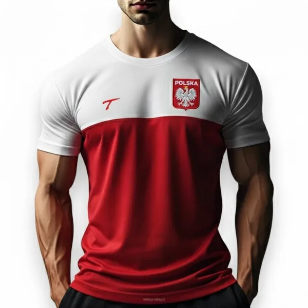 Koszulka Polska „National Team Poland” – Czerwono-Biała Koszulka Reprezentacji