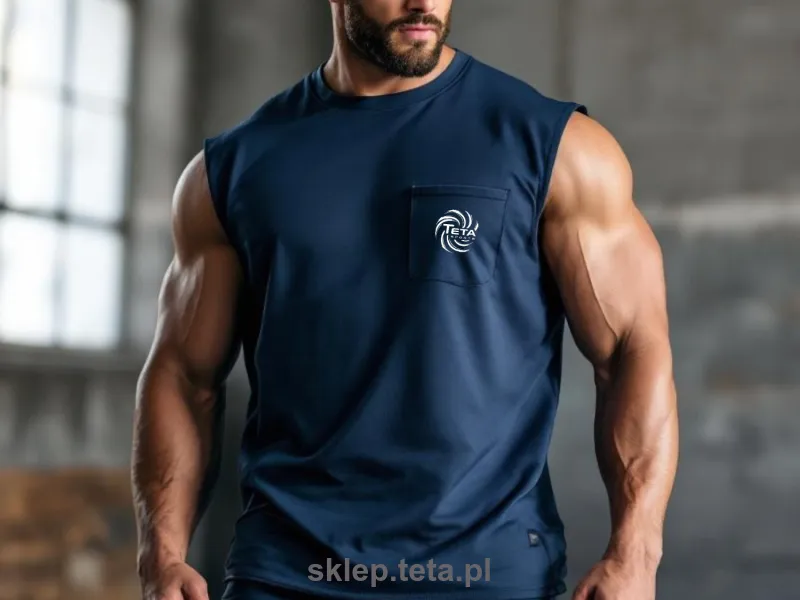 Męski Bezrękawnik  - Wytrzymałość i Styl na Ekstremalne Treningi