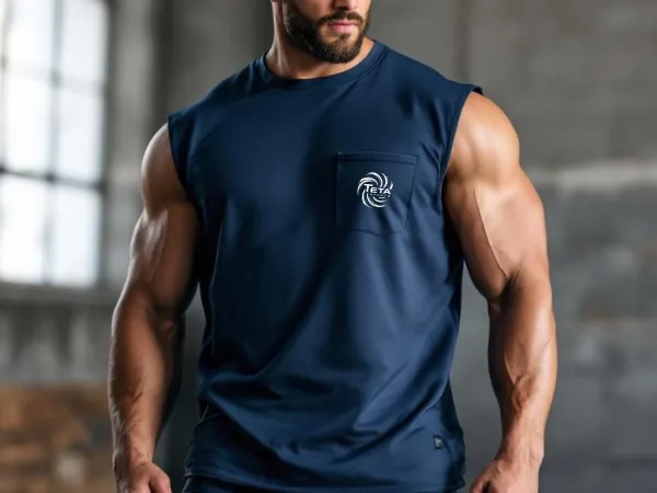 Męski Bezrękawnik  - Wytrzymałość i Styl na Ekstremalne Treningi