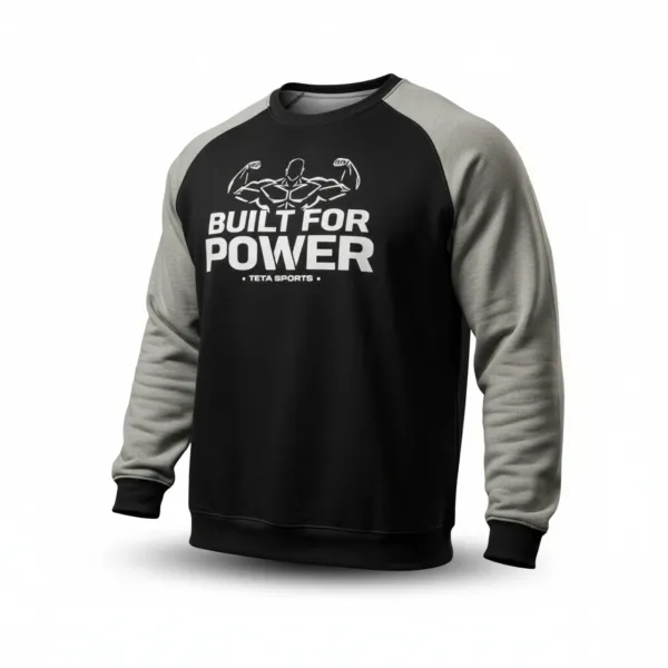 BUILT FOR POWER TETA SPORTS Bluza Raglan Dresówka 240g/250g/310g - 3 Gramatury | 24 Kolory