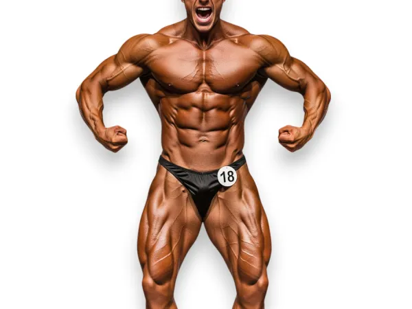 Posing Trunks Męskie Spodenki Startowe Lycra Błyszczące - TETA