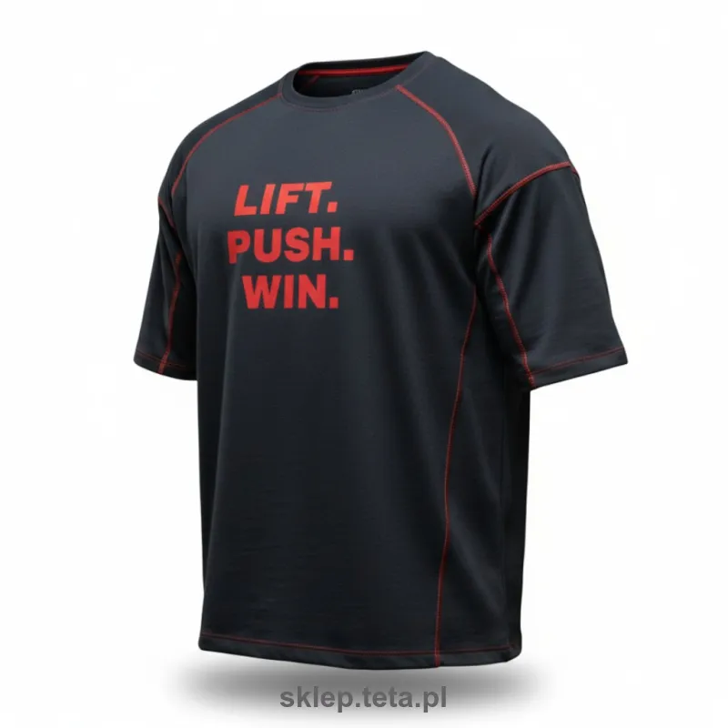 RAG TOP TETA SPORTS Koszulka Treningowa Dzianina 240g - Ścieg Kontrastowy | 24 Kolory