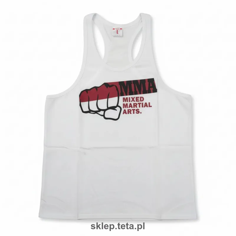 Męski tank top MMA – biały