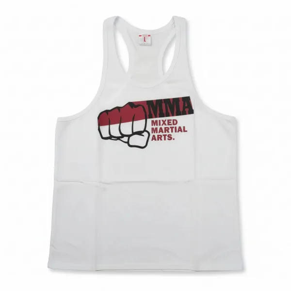 Męski tank top MMA – biały