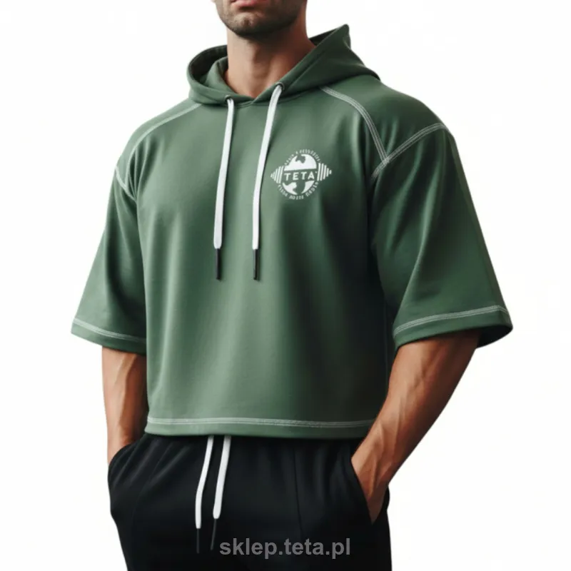 TETA SPORTS – Oversize Crop Top Hoodie (Custom Made)