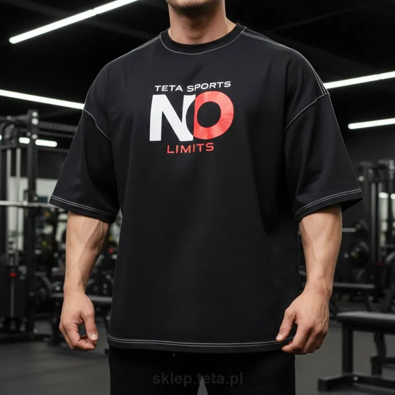 Męski rag top bawełniany 240g NO LIMITS – TETA SPORTS (24 kolory)
