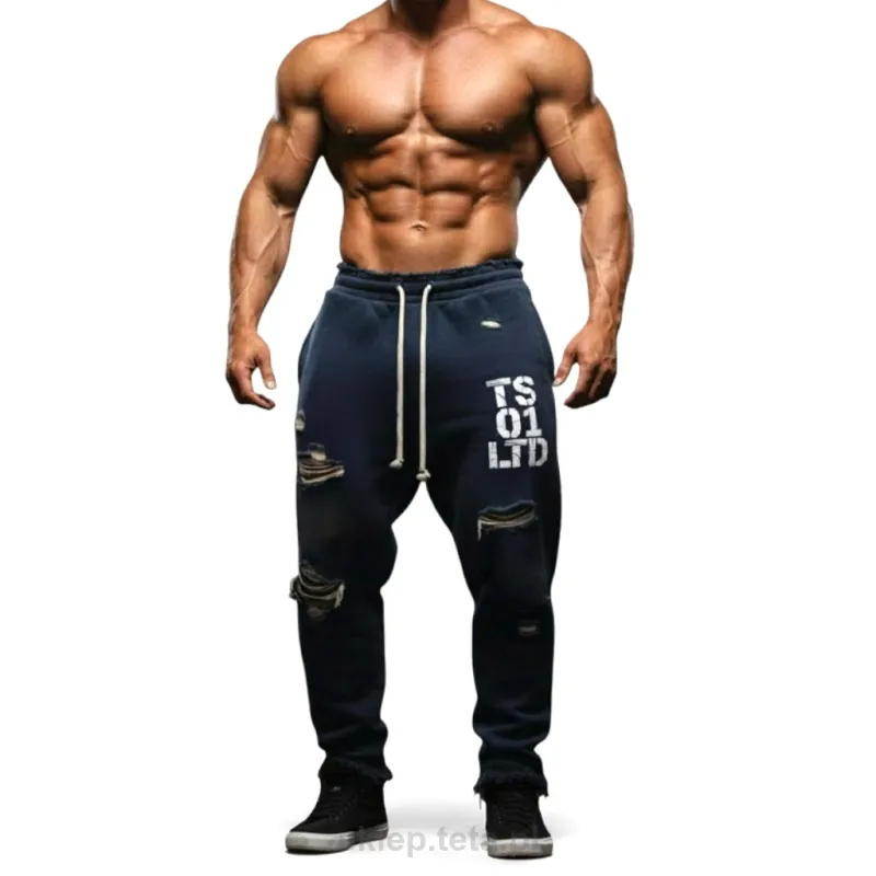 Męskie spodnie dresowe TETA SPORTS TS.01.LTD – limitowana kolekcja, surowe wykończenia, 3 grubości bawełny
