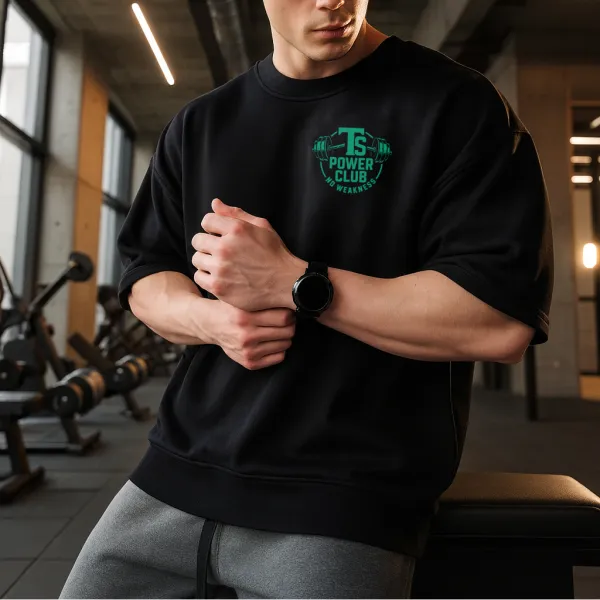 Bluza Raglan Oversize TETA - Koszulka Treningowa Power Club