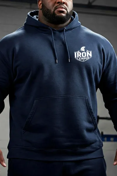 Bluza z kapturem IRON LEAGUE – siła w prostocie