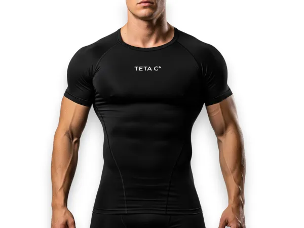 Kompresyjna koszulka treningowa TETA C° – czarna