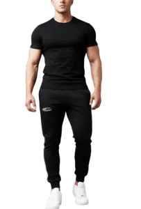 Męskie spodnie dresowe TETA SPORTS – joggery z lampasem, 3 grubości bawełny, 24 kolory - 2