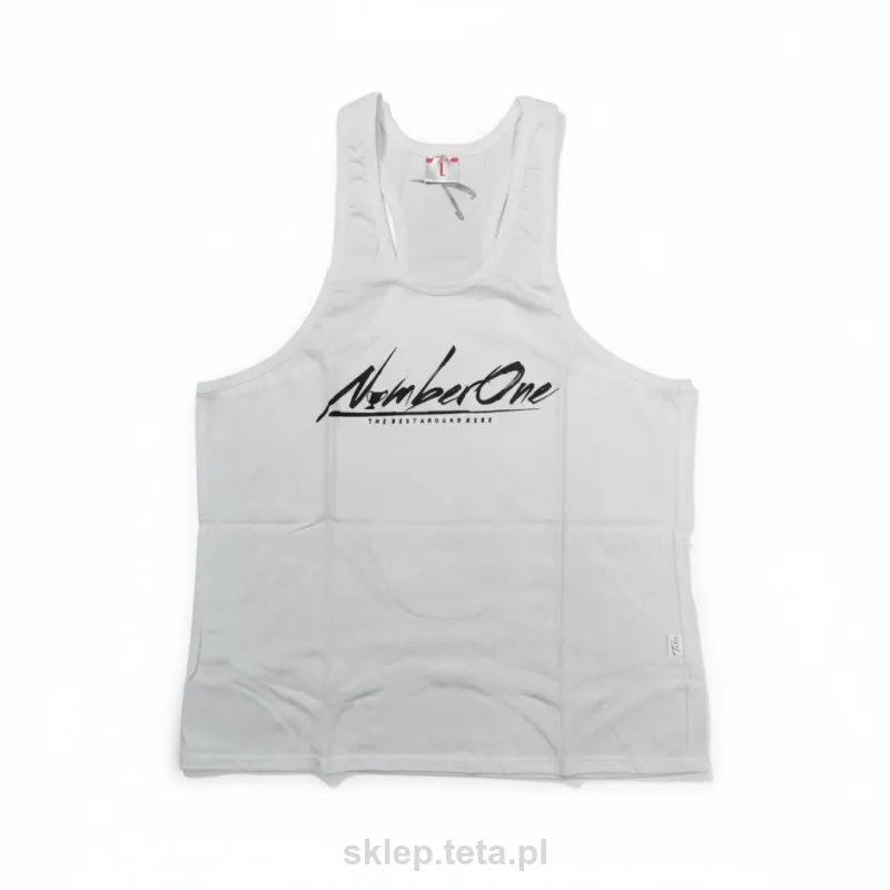 Męski tank top „Number One” TETA SPORTS – biały stringer