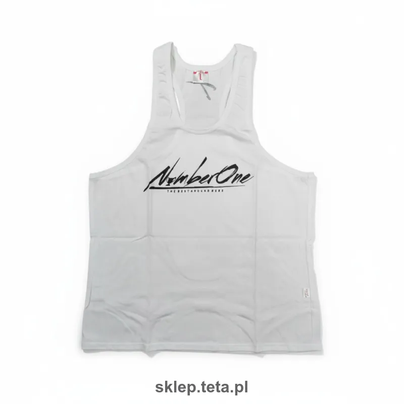 Męski tank top „Number One” TETA SPORTS – biały stringer