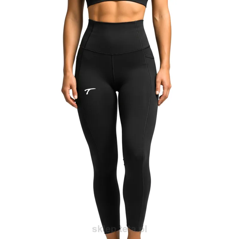 Damskie legginsy treningowe TETA – wysoki stan, model FIT