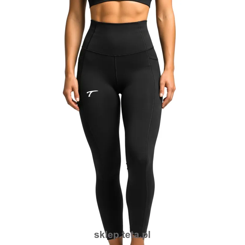 Damskie legginsy treningowe TETA – wysoki stan, model FIT