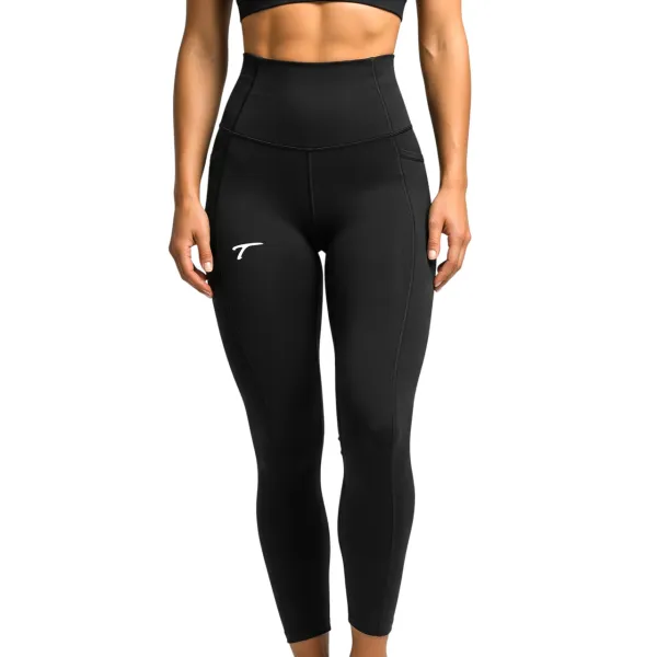 Damskie legginsy treningowe TETA – wysoki stan, model FIT