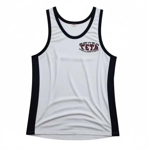 Koszulka treningowa TETA Power Collection – biało‑czarna