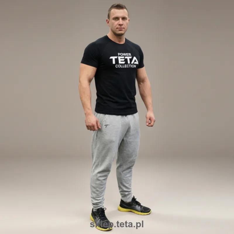 Spodnie dresowe męskie TETA SPORTS – 2 grubości materiału, idealne na trening i codzień